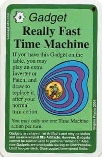 Chrononauts: Really Fast Time Machine Promo Card