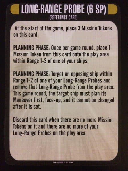 Star Trek: Attack Wing – Long-Range Probe Resource