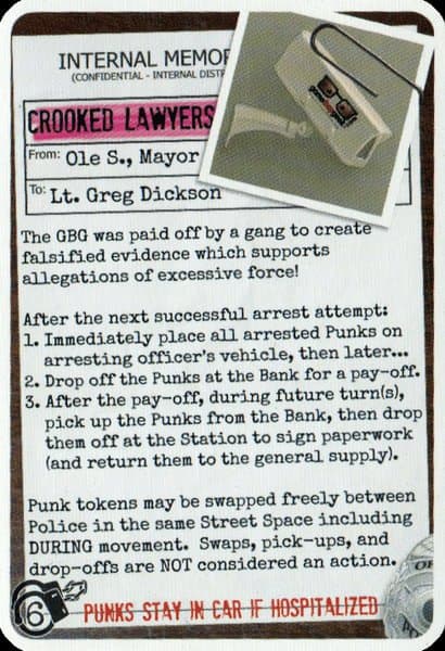 Police Precinct: Game Boy Geek Promo Card