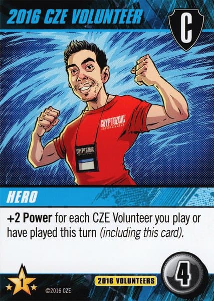 Cerberus Deck-Building Game: Cryptozoic 2016 Volunteer Promo Card
