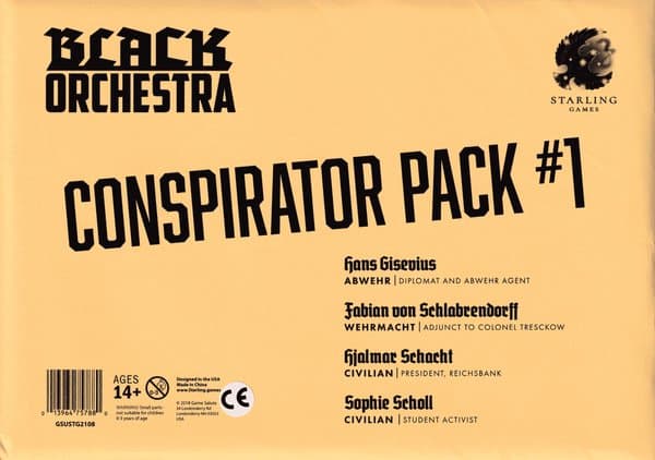Black Orchestra: Conspirator Pack #1