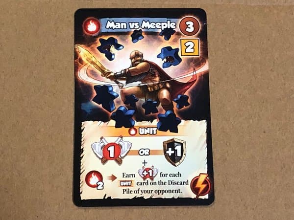 Vikings Gone Wild: Masters of Elements – Man vs Meeple Promo Card