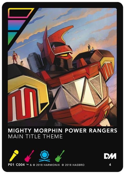 DropMix: Mighty Morphin Power Rangers – Main Title Theme Promo Card