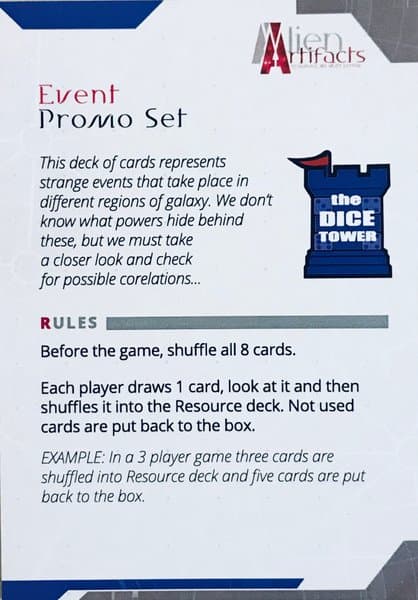 Alien Artifacts: Event Promo Set