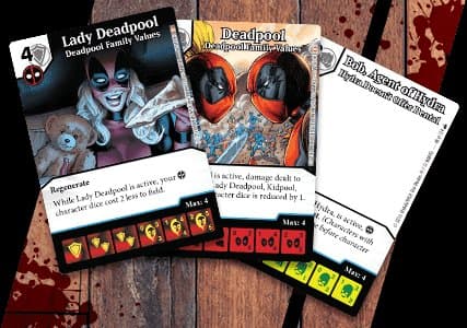 Marvel Dice Masters: Deadpool Family Values Promo Cards