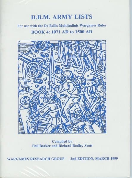 DBM Army Lists Book 4: 1071 AD to 1500 AD