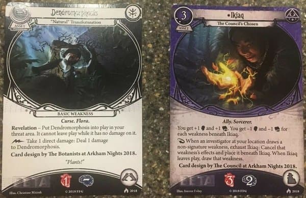 Arkham Horror: The Card Game – Beta Cards from Arkham Night 2018