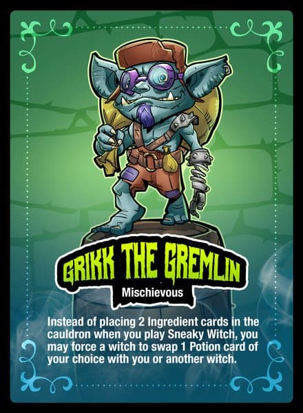 Witchful Thinking: Grikk the Gremlin Promotional Character card
