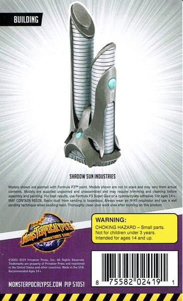 Monsterpocalypse Miniatures Game: Building – Shadow Sun Industries Building
