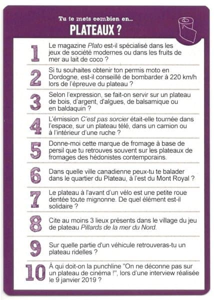 TTMC Tu te mets combien: la Carte Goodie
