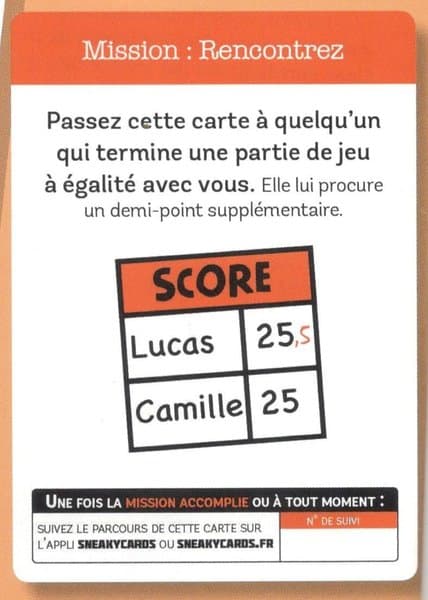 Sneaky Cards: Mission Rencontrez Goodie Card