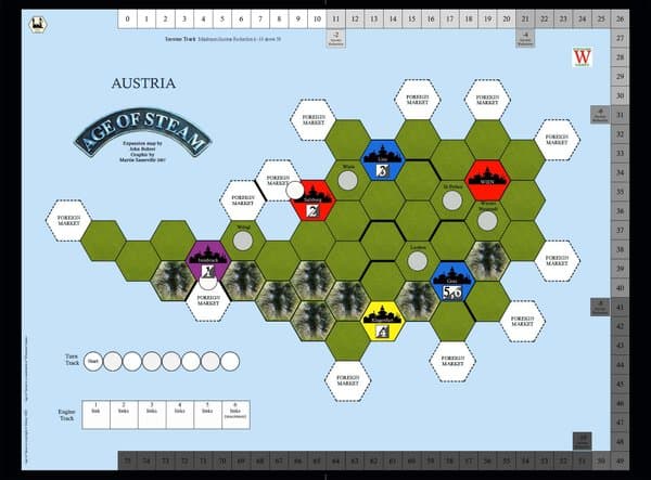 Age of Steam Expansion: Austria & India