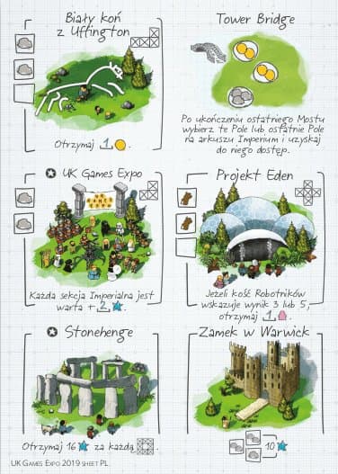 Imperial Settlers: Roll & Write – UK Games Expo Promosheet