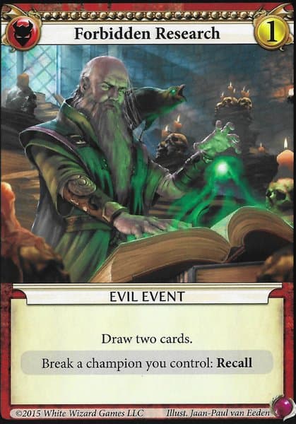 Epic Card Game: Forbidden Research Promo Card