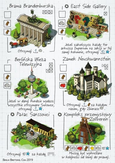 Imperial Settlers: Roll & Write – BerlinCon 2019 Promosheet