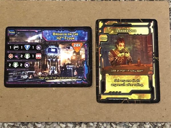 Shadowrun: Sprawl Ops – Dice Tower Kickstarter 2019 Promo Cards