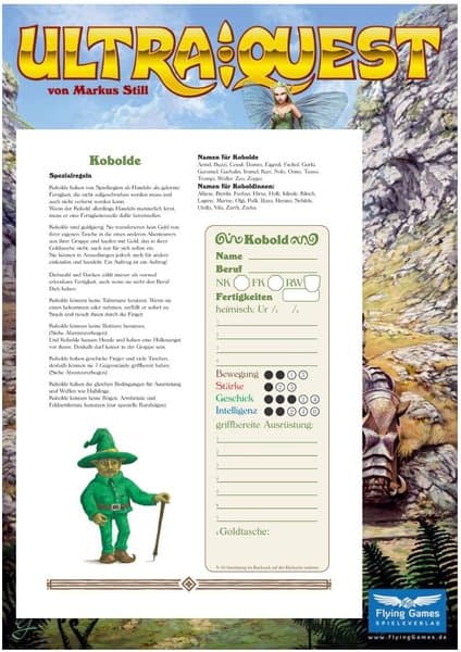 UltraQuest: Gold, Ruhm! und Ehre! – Der Kobold Character Expansion / Neuer Beruf