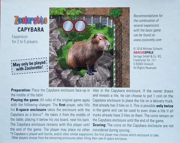 Zooloretto: Capybara
