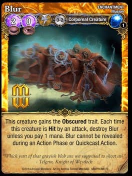 Mage Wars: Blur Promo Card