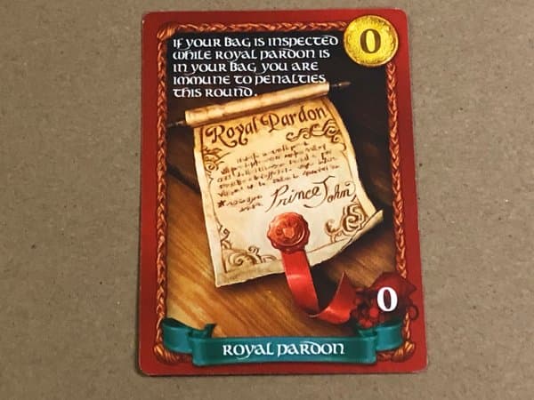 Sheriff of Nottingham: Royal Pardon Promo Card