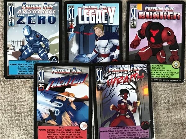 Sentinels of the Multiverse: Freedom Five Promo Cards
