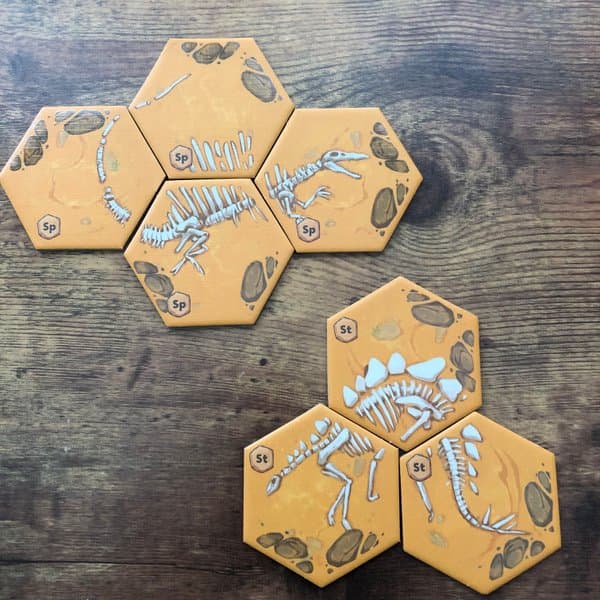 Jurassic Parts: Stegosaurus & Spinosaurus Promo Tiles