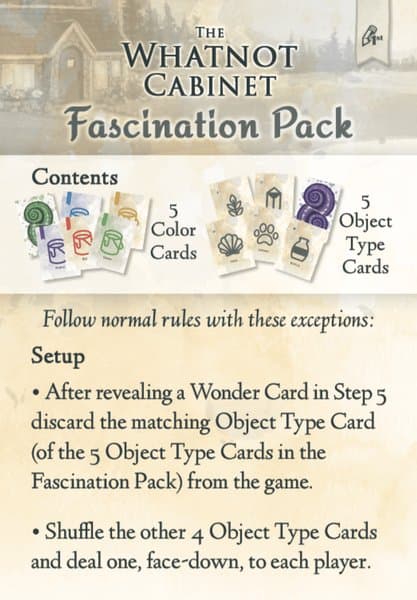 The Whatnot Cabinet: Fascination Pack Mini-Expansion
