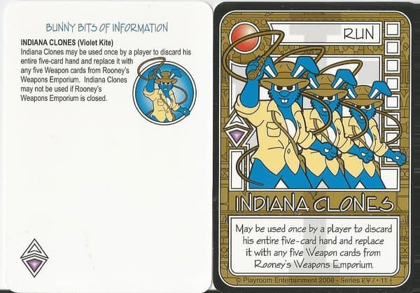 Killer Bunnies and the Quest for the Magic Carrot: Indiana Clones Promo Card