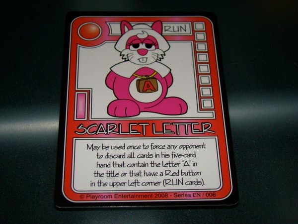 Killer Bunnies and the Quest for the Magic Carrot: The Scarlet Letter Promo Card