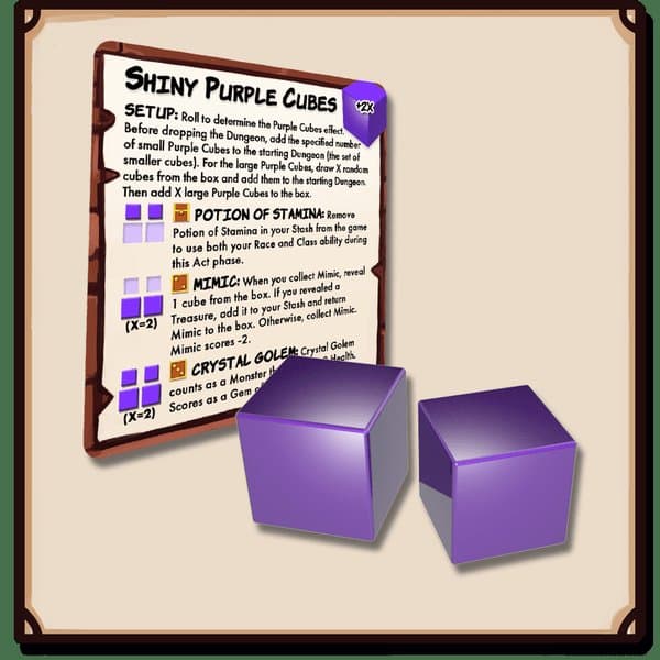 Dungeon Drop: Mysterious Shiny Purple Cubes Mini-Expansion