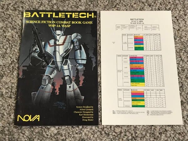 BattleTech Science Fiction Combat Book Game: WSP-1A Wasp