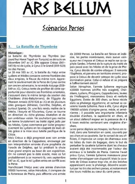 ARS BELLUM: Extension Perses