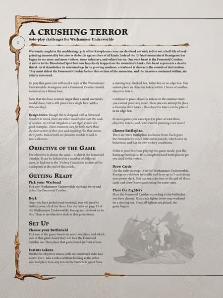 Warhammer Underworlds: A Crushing Terror