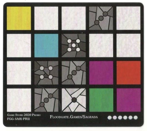 Sagrada: Promo 11 – Game Store 2020 Window Pattern Card