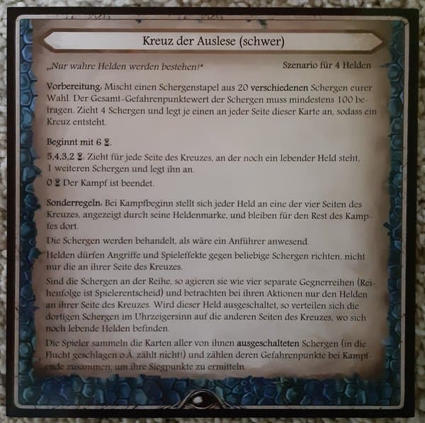 Aventuria: Kreuz der Auslese Promo