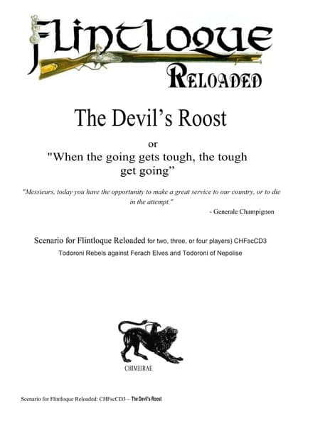 The Devil's Roost, or, When the going gets tough, the tough get going