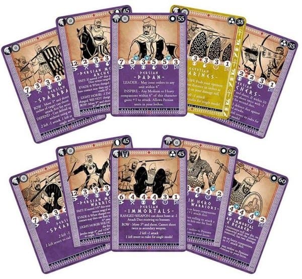 Mortal Gods: Persian Roster & Gifts Card Set