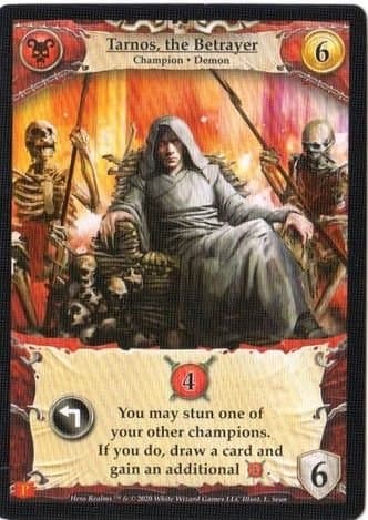 Hero Realms: Tarnos, the Betrayer Promo Card