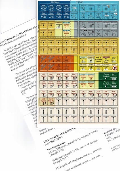 Expansion counters and rules for Michael Resch's 1914OaO and 1914SmS games