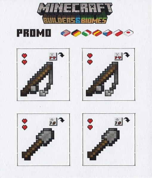 Minecraft: Builders & Biomes – Fishing Rod and Shovel Promo Tiles