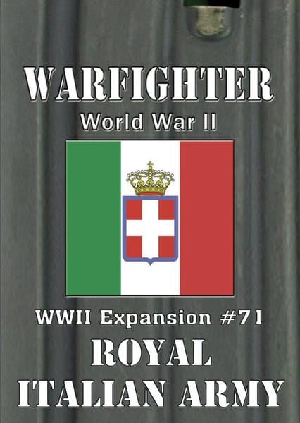 Warfighter: WWII Expansion #71 – Royal Italian Army