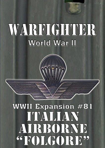 Warfighter: WWII Expansion #81 – Italian Airborne "Folgore"