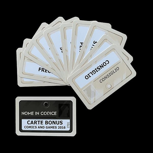 Nome in Codice: Carte Bonus Comics and Games 2016