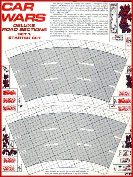 Car Wars Deluxe Road Sections Set 1: Starter Set