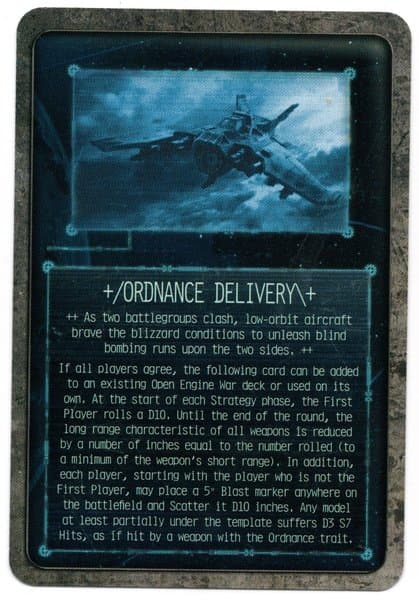 Adeptus Titanicus: The Horus Heresy – Ordnance Delivery Promo Card
