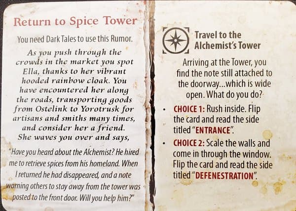 Folklore: The Affliction – Dark Tales Expansion: Return to Spice Tower Rumor Card