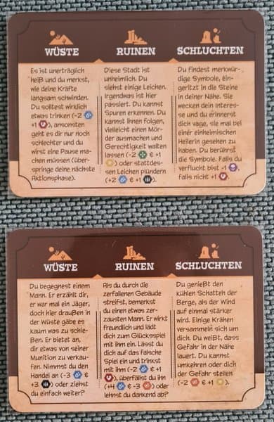 The Few and Cursed: Encounter Cards