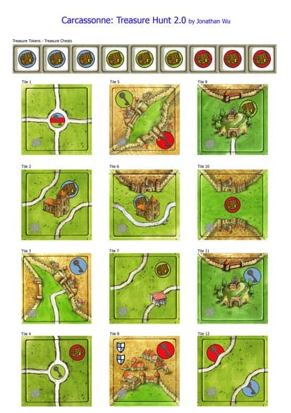 Treasure Hunt (fan expansion for Carcassonne)