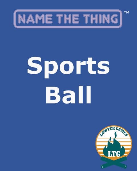 Name The Thing: Sports Ball