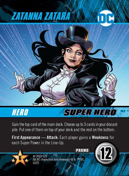 DC Deck-Building Game: Zatanna Zatara Promo Card